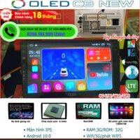 Màn hình android OLED C8 New theo xe i10 2014- 2020 kèm dưỡng và jack zin