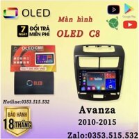 Màn hình Android OLED C8 New theo Avanza 2010 - 2015, 9 inch Kèm dưỡng và jack nguồn zin theo xe