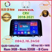 Màn hình android OLED C8 New theo xe CRV 2018 - 2022  kèm dưỡng và jack nguồn zin theo xe