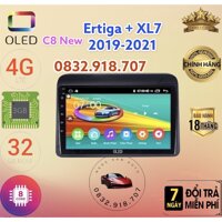 Màn hình android OLED C8 New theo xe Ertiga + XL7 2019 - 2021  kèm dưỡng và jack nguồn zin theo xe .