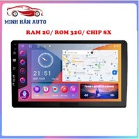 Màn Hình Android oto OLEDPRO lắp sim 4G New 2024 RAM2G _ 32G Chip 8X quạt tản nhiệt, sẵn 3 bản đồ chỉ đường tiện ích