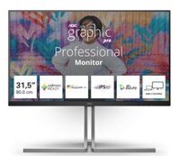 Màn hình AOC Graphic Pro U32U3CV/74 (31.5 Inch/UHD/NANO IPS/60Hz/4ms/Loa/RJ45/HDR400/USB-C 96W)