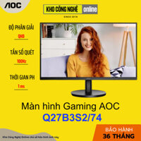 Màn hình AOC Q27B3S2/74 27 inch QHD 100Hz 1ms Tấm nền IPS (Hàng Chính Hãng)