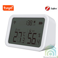Màn Hình Cảm Biến Nhiệt Độ Độ Ẩm Ánh Sáng Zigbee Tuya TTH