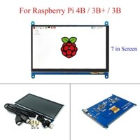 Màn hình cảm ứng 7 inch 1024 * 600 Màn hình tương thích HDMI Màn hình cảm ứng LCD TFT IPS cho Raspberry Pi 4 Model B / 3B + / 3B