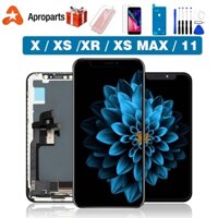 Màn hình cho iPhone X XR XS MAX 11 Pro Max LCD với màn hình cảm ứng 3D Số hóa lắp ráp Hỗ trợ thay thế Face ID 100% công cụ miễn phí đã được kiểm tra
