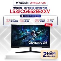 Màn Hình Cong Gaming Samsung Odyssey G5 G55C LS32CG552EEXXV 32" 2K VA 165HZ (HDMI, DP) - Bảo hành chính hãng 24 tháng