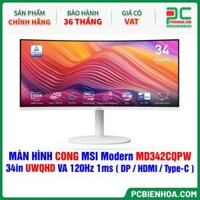 MÀN HÌNH CONG MSI Modern MD342CQPW - 34in UWQHD VA 120Hz 1ms ( DP / HDMI / USB Type-C )
