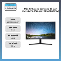 Màn hình cong Samsung 27 Inch Full HD VA 60Hz (LC27R500FHEXXV)