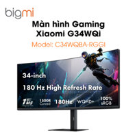 Màn hình cong Xiaomi Gaming 34 inch G34WQi (C34WQBA-RGGL) model 2024 – Màn hình gaming 3K/VA/180Hz/1ms – Chính Hãng