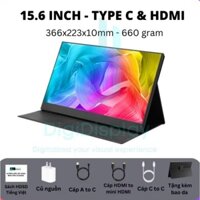 Màn hình di động 4k 15.6 inch 3840*2160.IPS 72NTSC 60HZ type C HDMI nhỏ gọn dễ mang theo balo.