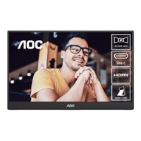 Màn hình di động AOC 16T20 | 15.6 inch, Full HD, IPS, 60Hz, 5ms, 16.7 triệu màu, USB-C, kèm Foldable Smart Cover