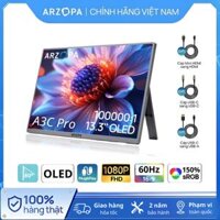 Màn hình di động ARZOPA A3C Pro OLED 13.3 Inch 60Hz FHD 400nits 100% sRGB 1ms| HDMI & Type C | Cho Laptop, Điện thoại, PC, MAC, XBOX, PS (Tặng túi)