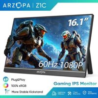 Màn hình di động ARZOPA Z1C 16.1" 60Hz FHD 1080P IPS 100% sRGB, Chân đế tích hợp | Màn hình phụ USB-C HDMI cho Laptop, PC, Mac, Nintendo Switch