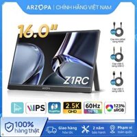 Màn hình di động ARZOPA Z1RC 16" 60Hz 2.5K IPS HDR 500nits 8bit QHD có chân đế - Cho Laptop, PC, Mac, PlayStation, Nintendo Switch
