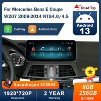 Màn hình đơn vị đầu Apple Android 13 không dây cho Mercedes Benz E Coupe W207 2009-2014 NTG4.0 / 4.5 / 4.7 Máy nghe nhạc đa phương tiện trên ô tô WIFI Bluetooth 4G Mirror Link Carplay USB Navigation