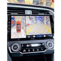 Màn hình DVD Android Carfu liền camera 360 cho xe Mitsubishi mới nhất