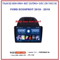 Màn hình dvd android cho ford ecosport 2018-2019 + mặt dưỡng + giắc zin TẶNG PM VIETMAP S1.Bộ màn theo xe ECOSPORT.