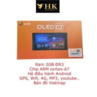 Màn Hình DVD Android ÔTô OLED C2 9 inch nghe nhạc MP3 Bluetooth wifi cắm sim 4G xem youtube