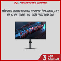 Màn hình Gaming Gigabyte GS25F2 | 24.5 inch, Full HD, SS IPS, 200Hz, 1ms, chân Pivot xoay dọc