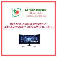 Màn hình Gaming Samsung Odyssey G5 LC34G55TWWEXXV (34inch/ 2K WQHD/ VA/ 165Hz, Cong) - Chính Hãng