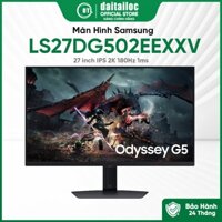 Màn Hình Gaming SAMSUNG Odyssey G5 G50D LS27DG502EEXXV 27 inch IPS 2K 180Hz 1ms | Chính Hãng | Bảo hành 24 tháng