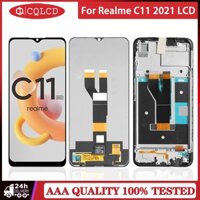 Màn hình hiển thị Realme C11 2021 6,52 "có khung, dành cho Oppo Realme C11 (2021) RMX3231 Màn hình Lcd Lắp ráp màn hình cảm ứng kỹ thuật số