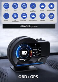 Màn hình HUD cho ô tô (OBD + GPS) - Cảm biến gia tốc 9 loại màn hình khác nhau