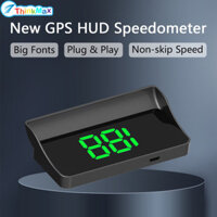 Màn hình HUD trên ô tô Màn hình hiển thị kính chắn gió kỹ thuật số GPS Máy chiếu Đồng hồ tốc độ với màn hình đèn nền LED 4 inch phổ biến cho ô tô, xe tải, xe buýt
