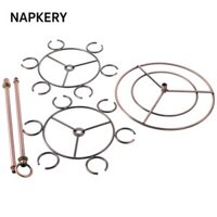 Màn hình kính NAPKERY, Kim loại có 12 giá đỡ Giá đỡ máy chủ máy bay bằng kính rượu vang, Đồng thực tế Dễ dàng lắp đặt Thanh giá đỡ cây tự do thanh lịch