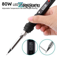 Màn hình kỹ thuật số LED ZIQCU 908S có công tắc Công cụ sửa chữa sắt hàn có dây 80W