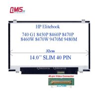 Màn hình laptop 14 inch slim 40 pin, HP Elitebook 740 G1 8450P 8460P 8470P 8460W 8470W 9470M 9480M