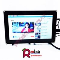 Màn hình LCD 10.1inch HDMI (H) (with case), 1024x600, cảm ứng điện dung Waveshare (Bảo hành 1 năm)