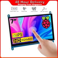 Màn hình LCD 7 Inch DIY HDMI Màn hình hiển thị 1024x600 Ultra HD Màn hình cảm ứng điện dung cho Raspberry Pi