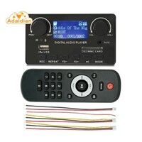 Màn Hình LCD Bluetooth 5.0 MP3 Bảng Giải Mã Hỗ Trợ Ghi Âm rảnh tay FM DC 12V MP3 WMA WAV APE Máy Nghe Nhạc FLAC