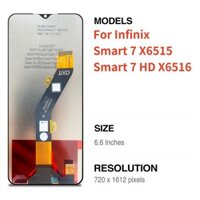 Màn hình LCD chính hãng 6,6 "cho Infinix Smart 7 X6515 Smart 7 HD X6516 Smart7 Màn hình LCD Màn hình cảm ứng Bộ số hóa lắp ráp Sửa chữa thay thế