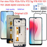 Màn hình LCD chính hãng và chính hãng chất lượng cao cho vivo Y52s Y53s Y31s Y72 5g Y76 Y31 Y51 2020 iQOO U3 / U3x / Z3 Màn hình cảm ứng có khung Bộ số hóa thay thế + Kính cường lực