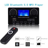 Màn hình LCD Lời bài hát Bluetooth 5.0 MP3 Bảng giải mã Hỗ trợ Ghi âm rảnh tay FM DC 12V MP3 WMA WAV APE Máy nghe nhạc FLAC