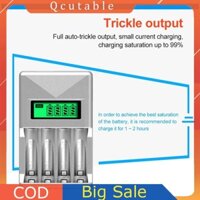 Màn hình LCD sạc pin thông minh AA AAA 4 khe cắm cho pin NIMH NI-CD