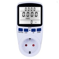 Màn hình LCD Sử dụng điện Đồng hồ đo điện Ổ cắm năng lượng Watt Volt Amp Công suất KWH Máy phân tích tiêu thụ Ổ cắm màn hình--có đèn nền AC230V ~ 250V Phích cắm EU