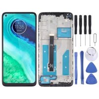 Màn hình LCD TFT bán chạy cho Motorola Moto G8 XT2045-1 Bộ số hóa lắp ráp đầy đủ có khung (Đen)