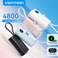 Màn hình LED Vention 4800mAh PowerBank 22,5W Loại Lightning có thể gập lại cho iPhone16 pro max / Đồng hồ / Tai nghe