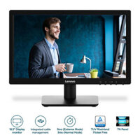 Màn hình Lenovo D19-10 (D19185AD0) - 18.5 inch/ VGA + HDMI/ HDMI cable/ BLACK - LCD