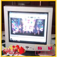 Màn hình Likom CRT 17 inch Monitor CRT L70627N xưa lên hình kèm dây VGA dây nguồn cho máy tính