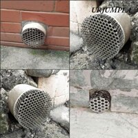 Màn hình lọc nội vi URJUMPEA, Ống thoát nước bằng thép không gỉ 304 màu trắng chống tắc nghẽn, Kẹp bảo vệ Ống dụng cụ làm sạch máng xối