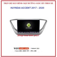màn hình mặt dưỡng xe huyndai accent 2018-2020. TẶNG PM VIETMAP S1, MÀN ANDROI có hỗ trợ lắp đặt.