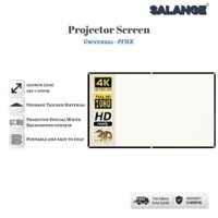 Màn Hình Máy Chiếu Salange Lưới Trắng Chống Sáng 60/72/84/100/110/120/130 Inch Vải chiếu màn hình chống ánh sáng, có thể gập lại, không dễ nhăn, Vải màn hình chiếu 3D HD di động tại nhà, văn phòng ngoài trời