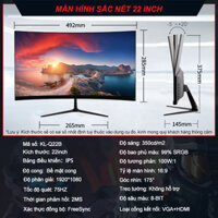 Màn hình máy tính  24 inch Màn hình cong / phẳng  Độ phân giải 1920x1080 sắc Mặt cong 1800R Một máy đa dụng-Bảo hành