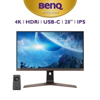 Màn hình máy tính BenQ EW2880U 28" 4K UHD HDRi IPS USB Type C tích hợp loa công nghệ bảo vệ mắt cho xem phim giải trí