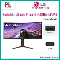 Màn hình máy tính cong LG UltraGear 34 Inch 2K VA 160Hz 34GP63A-B - Hàng Chính Hãng